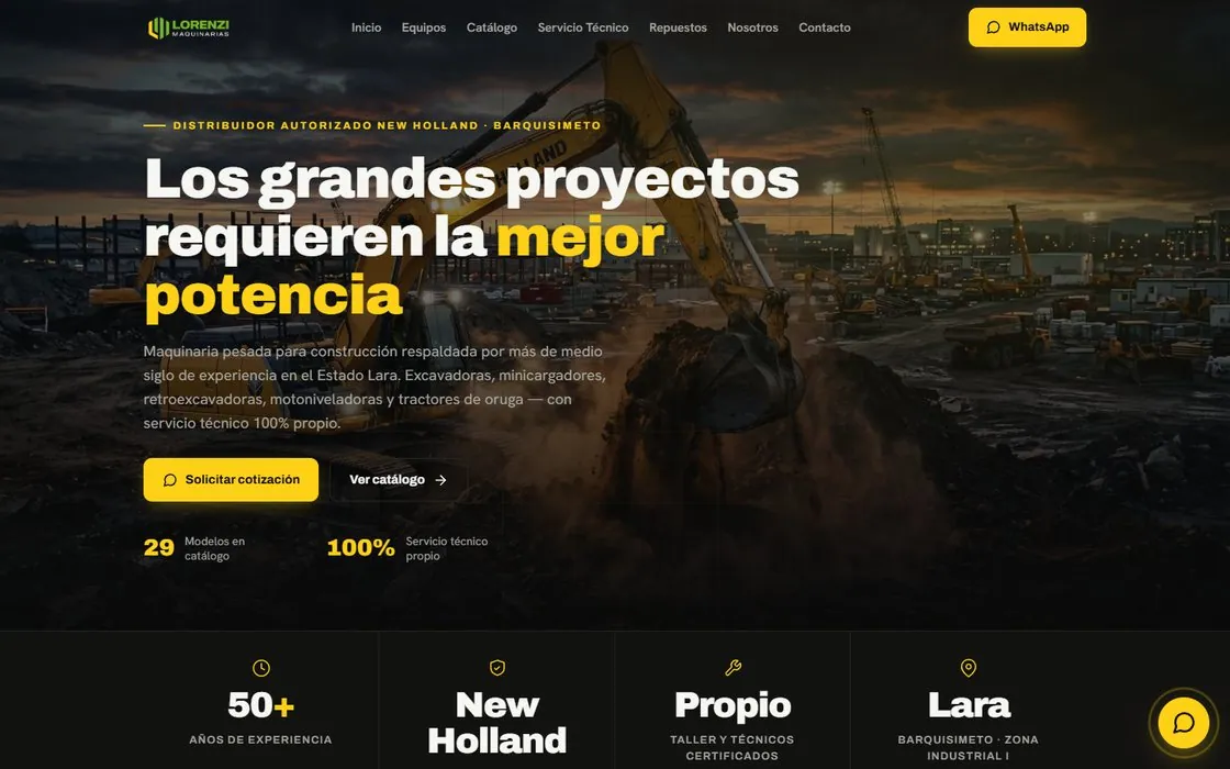 Sitio de maquinaria
