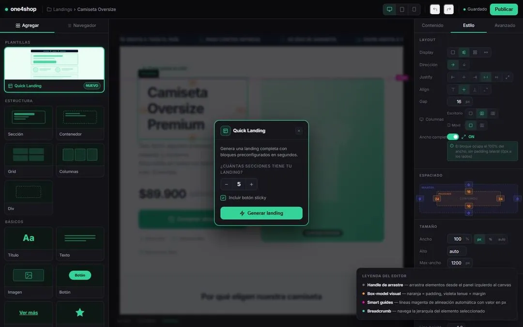 Editor visual