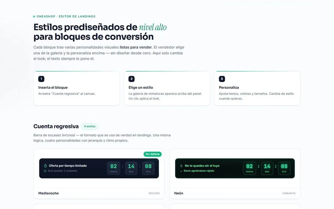 Estilos de conversión
